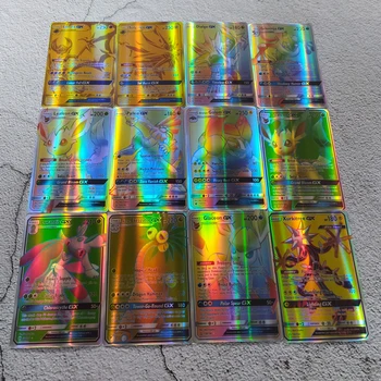 

200pcs/box 100 120pcs Pokemon cards TAG TEAM New version Trading card Game Collection products