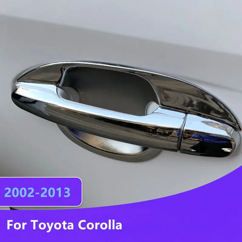 Manija Cromada Para Puerta De Coche, Cubierta De Taza Y Tazón Con Dos