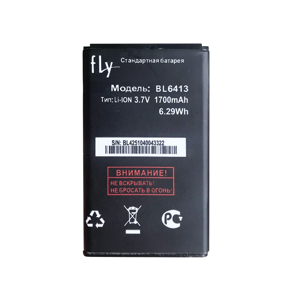 Новый аккумулятор 1700 мАч BL6413 для FLY bl6413 ds116 DS116 + мобильный телефон|Аккумуляторы