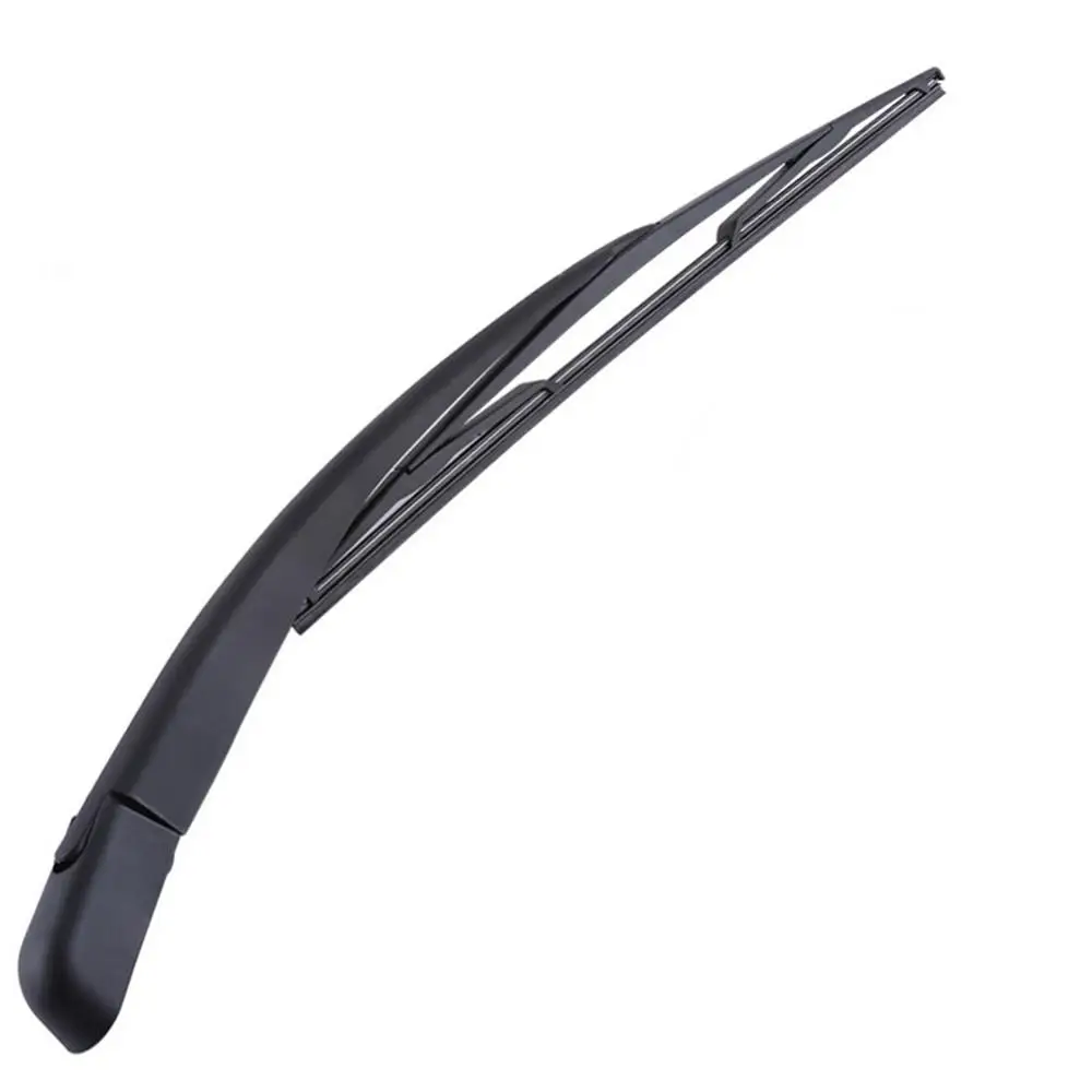 Car Rear Window Wiper Arm And Blade Set Black Replacement Fit For