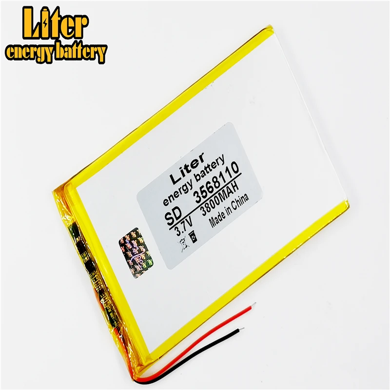 3568110 полимерный аккумулятор с защитой платы 3800 мА 3 7 в аккумулятор|polymer battery|3.7v polymer