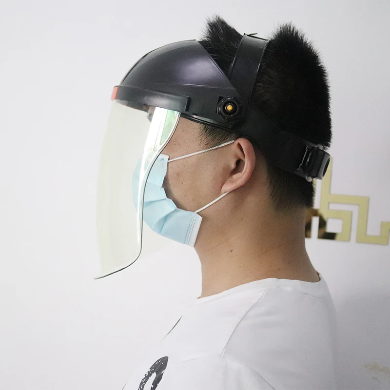 Anti-Saliva Windproof Dust proof Face Mask Transparent PVC Safety Face Shield Screen Spare Visors Respiratory tract Protection