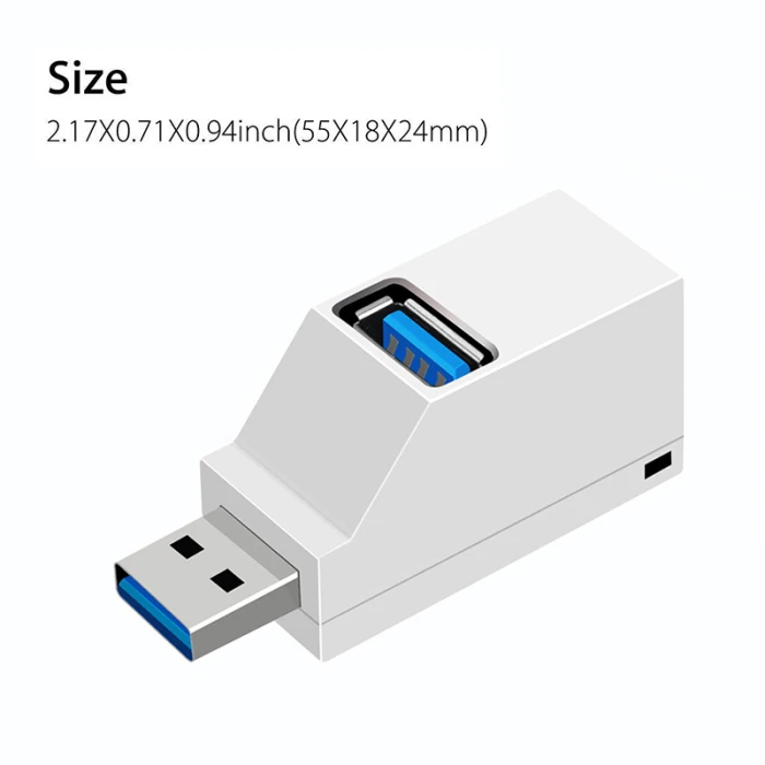 Мини USB 2,0/3,0 высокоскоростной концентратор сплиттер 3 порта usb-хаб для ПК ноутбука H-best