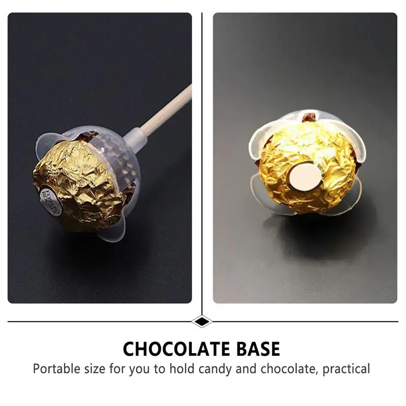 36/50pcs Chocolate Ball Holder Case Flower Candy Bouquet DIY Fixed Base Of Decorative Chocolates With Flowers |