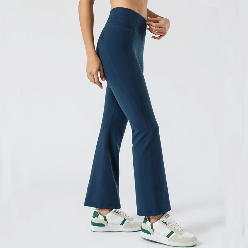 New Slimming Flared High Waist Yoga Pants Dance Pants Hip-Lifting Sports Casual Leggings Bell-Bottom Pants For Women