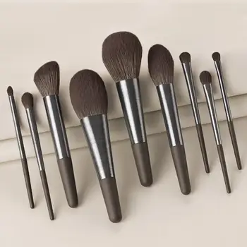 

9 Pcs Makeup Brush Eye Shadow Brush Powder Brush Highlight Brush Blusher Brush Contouring Brush Makeup Tools Maquillaje