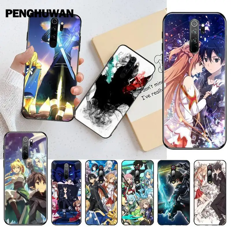 Sword Art Online Kirito Asuna SAO Newly Arrived Black Cell Phone Case for Redmi Note 8 8A 8T 7 6 6A 5 5A 4 4X 4A Go Pro | Мобильные