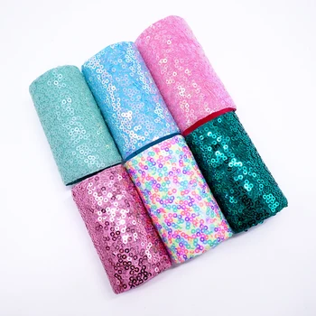 

Top Ribbon 5 yard/roll 3 inch 75MM Reversible Sequin Ribbon