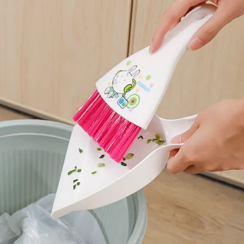 

Arrivals Multipurpose Home Desktop Mini Broom Keyboard Cleaning Brush Small Broom With Dustpan Set Computer Debris Brush