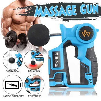 

Electric Therapy Massage Guns 6Gears Muscle Massager Pain Sport Massage Machine Relax Body Slimming Relief 3 Heads Three angles