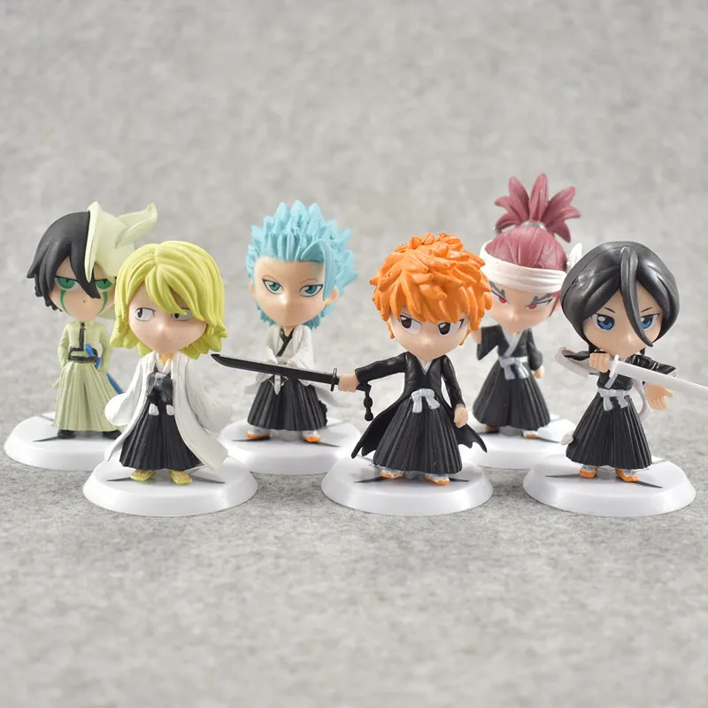 6 стилей Bleach Kurosaki ichigo фигурку аниме Shonen манга ПВХ фигурка кулон брелок Kuchiki Rukia Ulchi