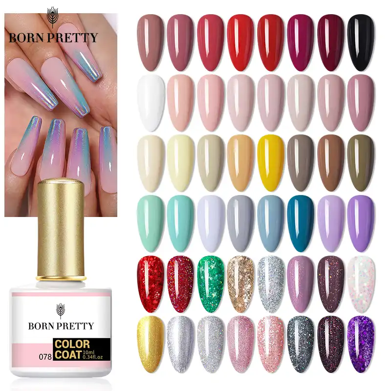 BORN PRETTY Gel Polish 72Colors 6ml Soak Off UV Gel Nail Polish Nail ...