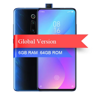 Смартфон Xiaomi Mi 9T 6GB 64GB Snapdragon 730 6,39 ''AMOLED 4000mAh Superbattery 18W QC 3,0 48MP Trible Camera - Цвет: Glacier Blue