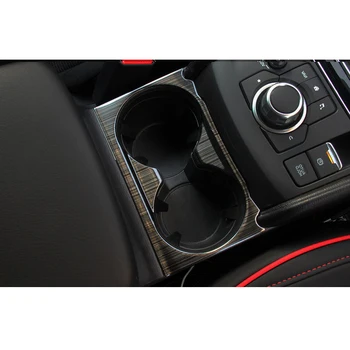 

Titanium Black Cup Holders Frame Cover Trim For Mazda CX-5 CX5 (KF) 2017-2018