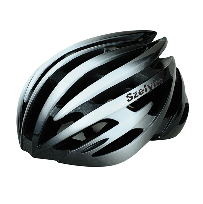 Мужские и женские взрослые скоростной спуск шлем 54-61 см MTB дорожный шлем для горного велосипеда велосипедный bici велосипедный шлем capacete hombre - Цвет: grey