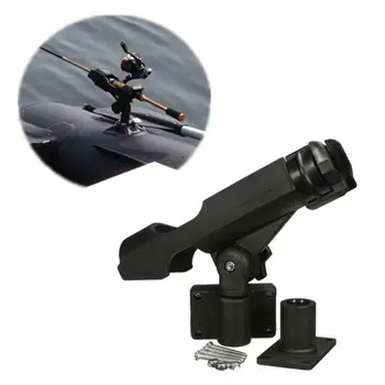 

Fishing Power Lock Rod Holder with 2 Side Mounts Adjustable Boat Fishing Rod Racks Fishing Tool Accessories