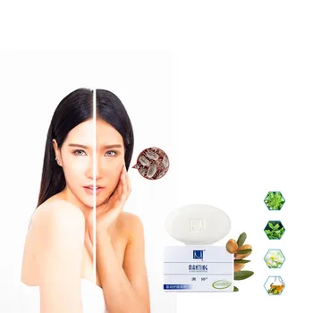 

Mite-free solid face wash soap pure natural coconut oil and goat milk to brighten skin color, shrink pore Makeup remover soap