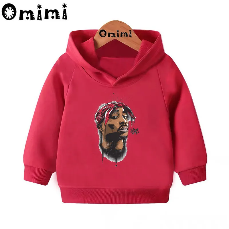 Дети Тупак 2pac Хип хоп Swag печати крутые Свитшоты детские толстовки с капюшоном