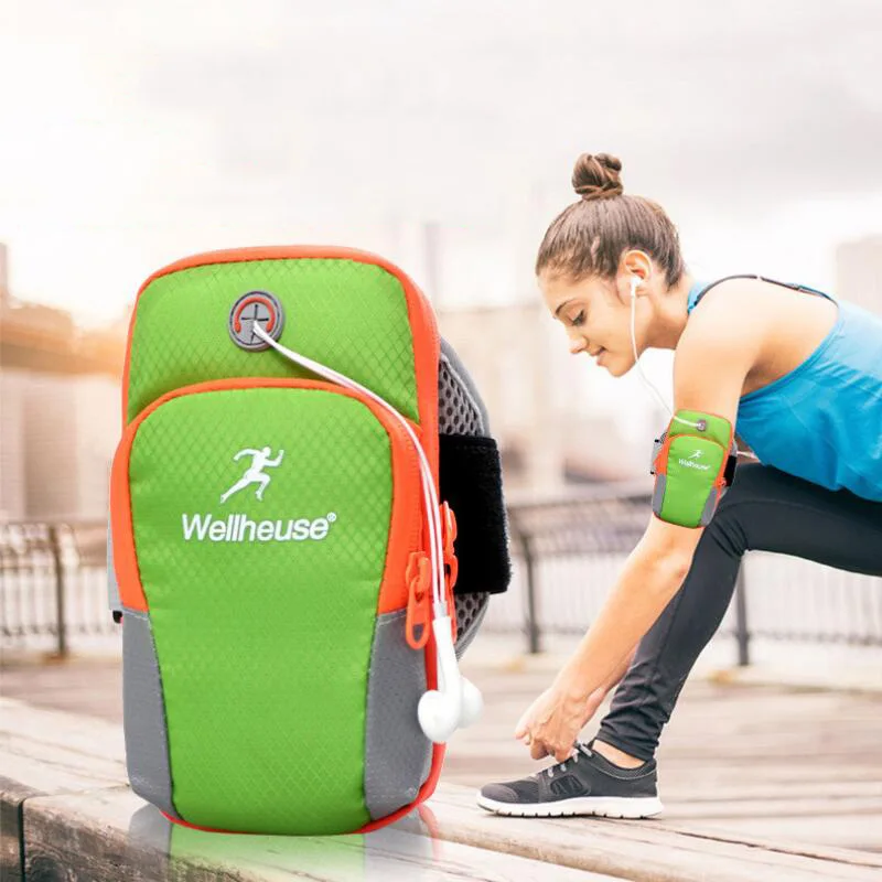 

New Style Mobile Phone Bag Outdoor Sports Arm Men's Yoga Fitness Headphone Jack Wrist Wrap Women's