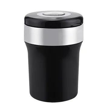 

Car Compass Ashtray Car Interior Accessories Stainless Steel Compass Ashtray Black Holder With Led Multifunctional Auto Supplies
