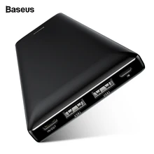 Baseus 20000 мАч Внешний аккумулятор USB C Быстрая зарядка зарядное устройство 20000 мАч повербанк для iPhone Xiaomi Портативный внешний аккумулятор power Bank