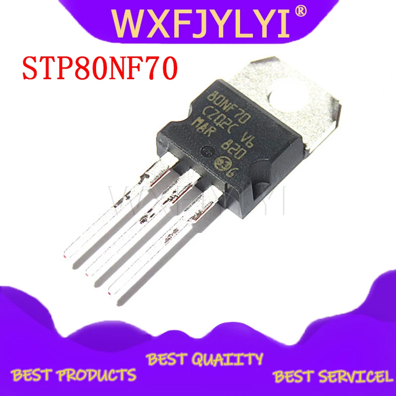 10 шт./лот STP80NF70 80NF70 TO-220 MOSFET контроллер 80A 70V EMU новая Оригинальная Немедленная
