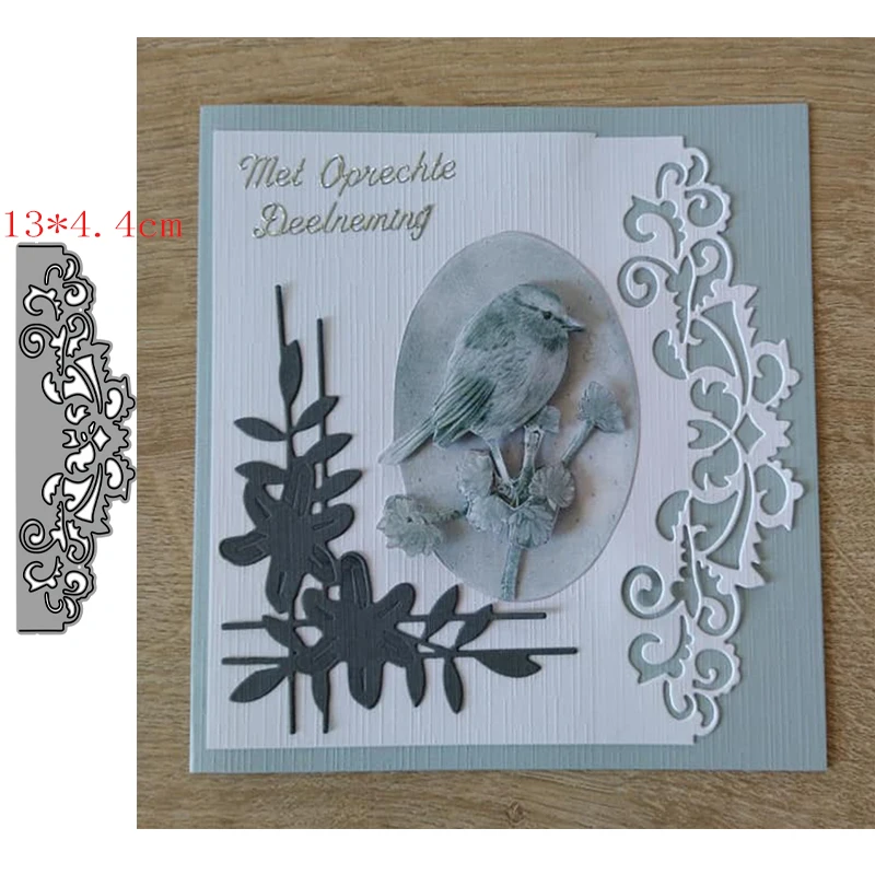 

Vine lace photo album background Cutting Dies for DIY Scrapbooking Album Paper Cards Decorative Craft Embossing Template new2021