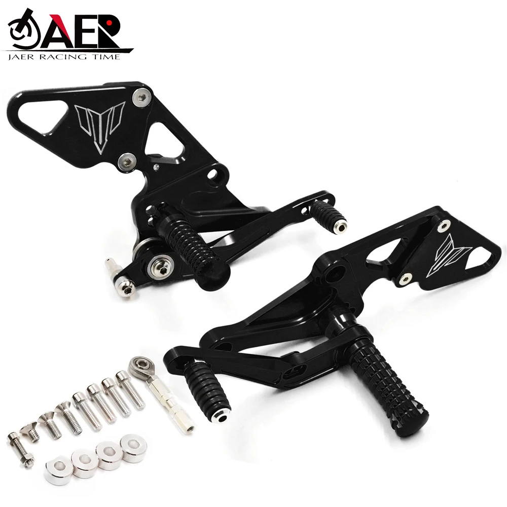 JAER Motorcycle CNC Rearsets Rear Set for Yamaha MT07 FZ07 MT-07 2013 2014 2015 2016 2017 Foot Pegs Footrests | Автомобили и