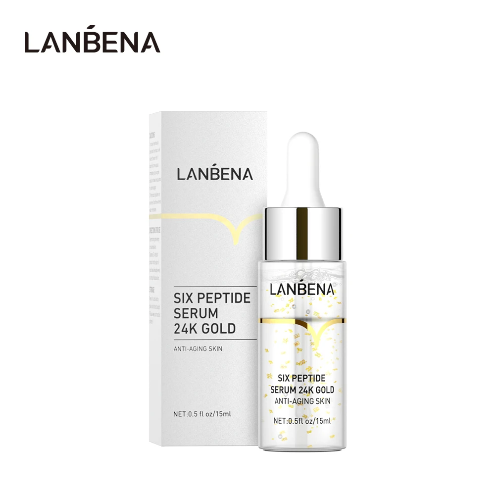 LANBENA уход за лицом 24k Золотая Сыворотка против старения подтяжка морщин