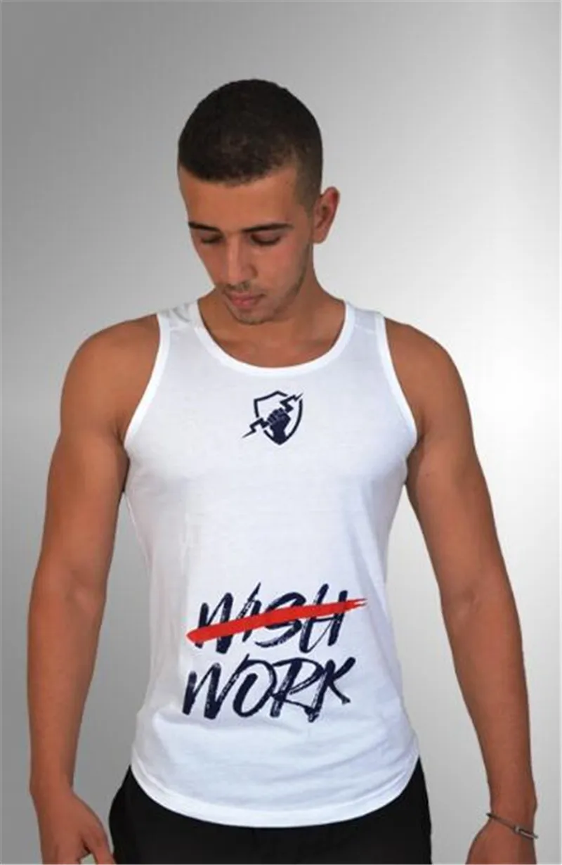 Спортивный жилет для занятий спортом на открытом воздухе, стильный жилет для фитнеса, тренировочный жилет из чистого хлопка, облегающий эластичный Быстросохнущий жилет