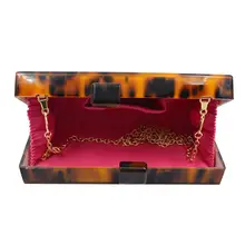 Женская вечерняя сумочка с леопардовым принтом, сумочка на плечо для свадебной вечеринки, Сумочка на плечо, акриловая Сумочка, горячая новинка