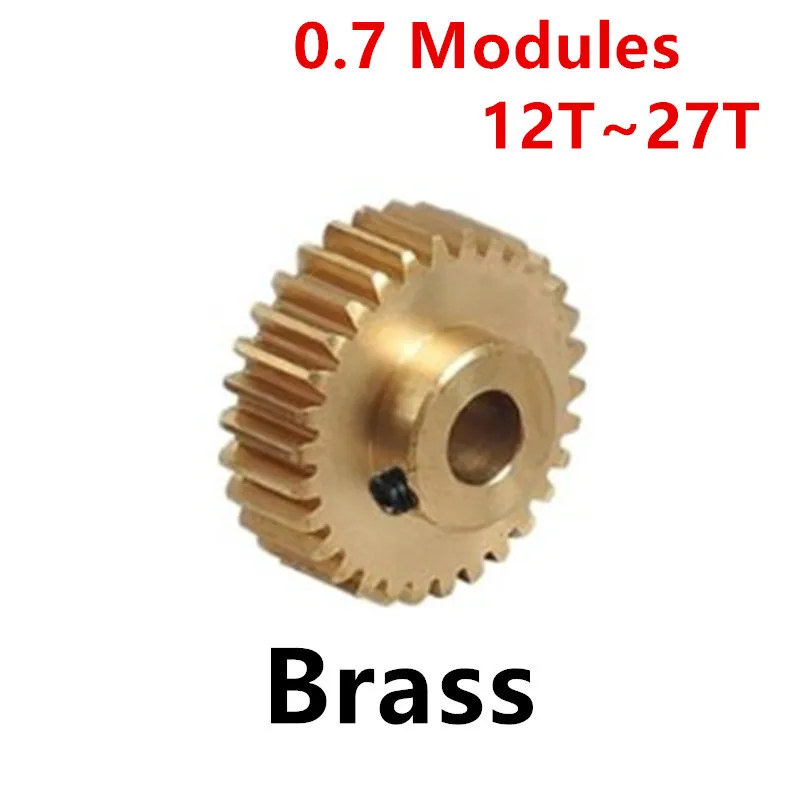 POM Gear/ Aluminium Alloy Gear/copper gear/carbon steel gear 4 Kinds Material 0.7 Modules 12T-27T Tooth Motor Parts Accessory