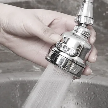 

Booster Splash-proof Bathroom Replacement Tap Extender Kitchen 3 Modes Accessories 360 Degrees Rotating Faucet Spray Head Shower