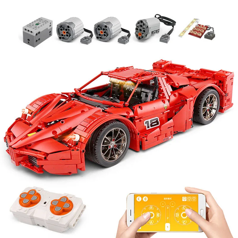Форма King Technic 13107 13018 13120Koenigsegg Гоночный Автомобиль Дистанционное управление с