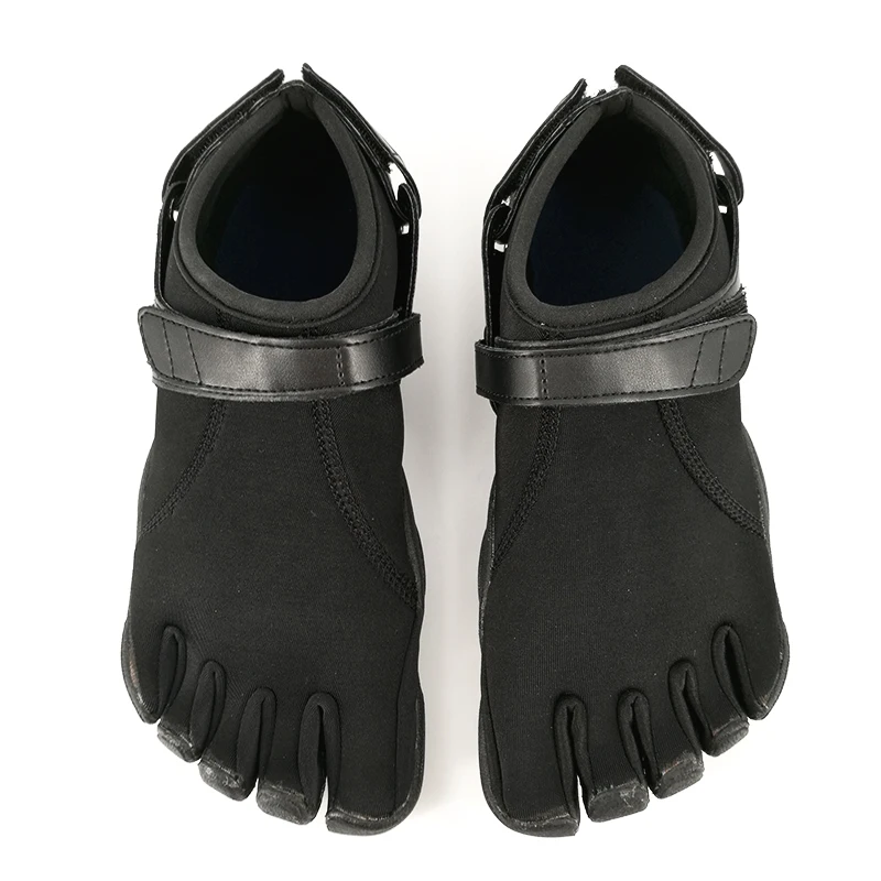 IDEALSLIM, мужские кроссовки для бега, 5 пальцев, обувь для прогулок, дышащая, легкая - Цвет: Black