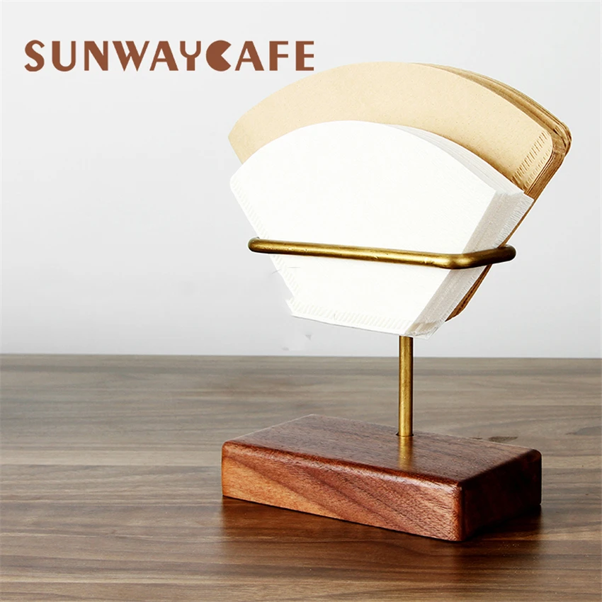 Деревянная стойка для фильтровальной бумаги V60 держатель хранения подставка