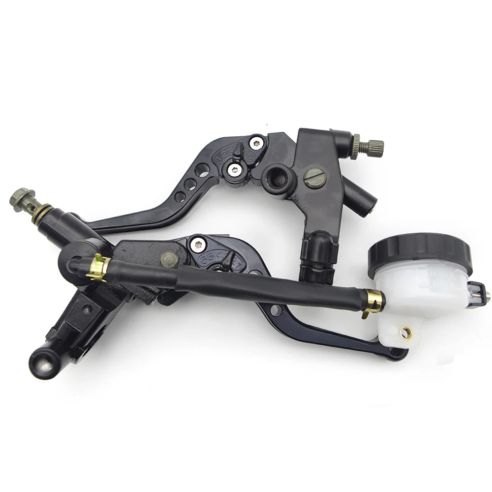 

Universal Moto Brake Clutch Pump Lever Hydraulic motorbike Accessories Cylinder Reservoir Levers Kit Fluid Reservoir Set