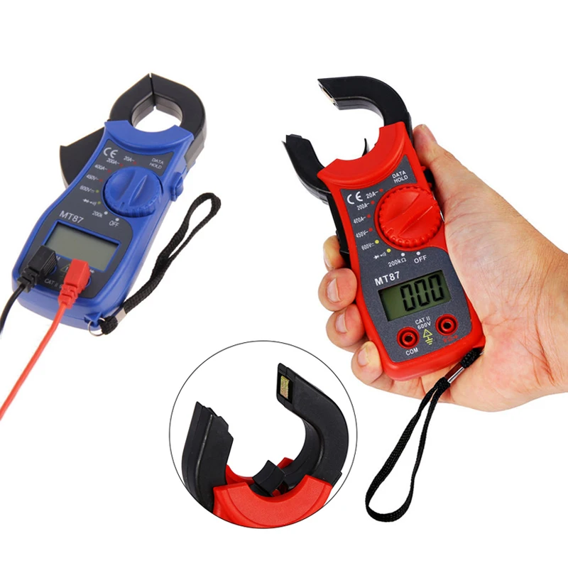

MT-87 Digital Clamp Multimeter Portable AC/DC Diode Current Voltage Transistor Tester Power Meter High Precision Test