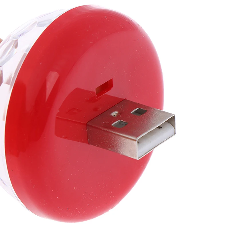 1 шт. многоцветный USB светодиодный светильник для салона автомобиля атмосферное