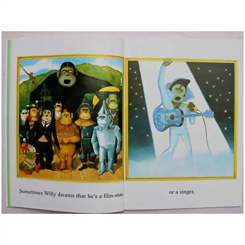 Willy the Dreamer от Энтони Брайн Обучающая книга с английскими картинками обучающая