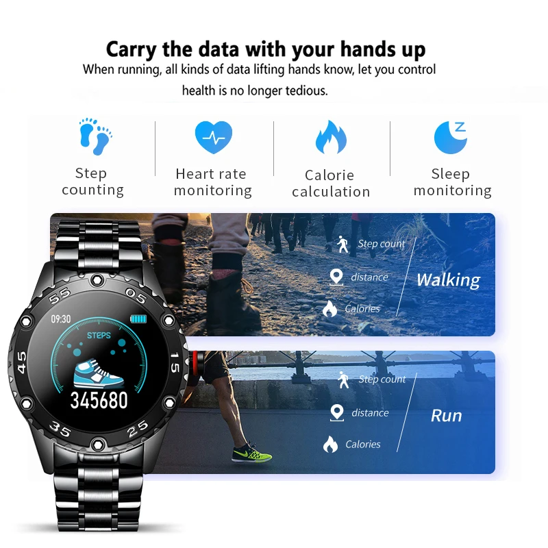 LIGE Men Smart Watch Heart Rate Monitoring