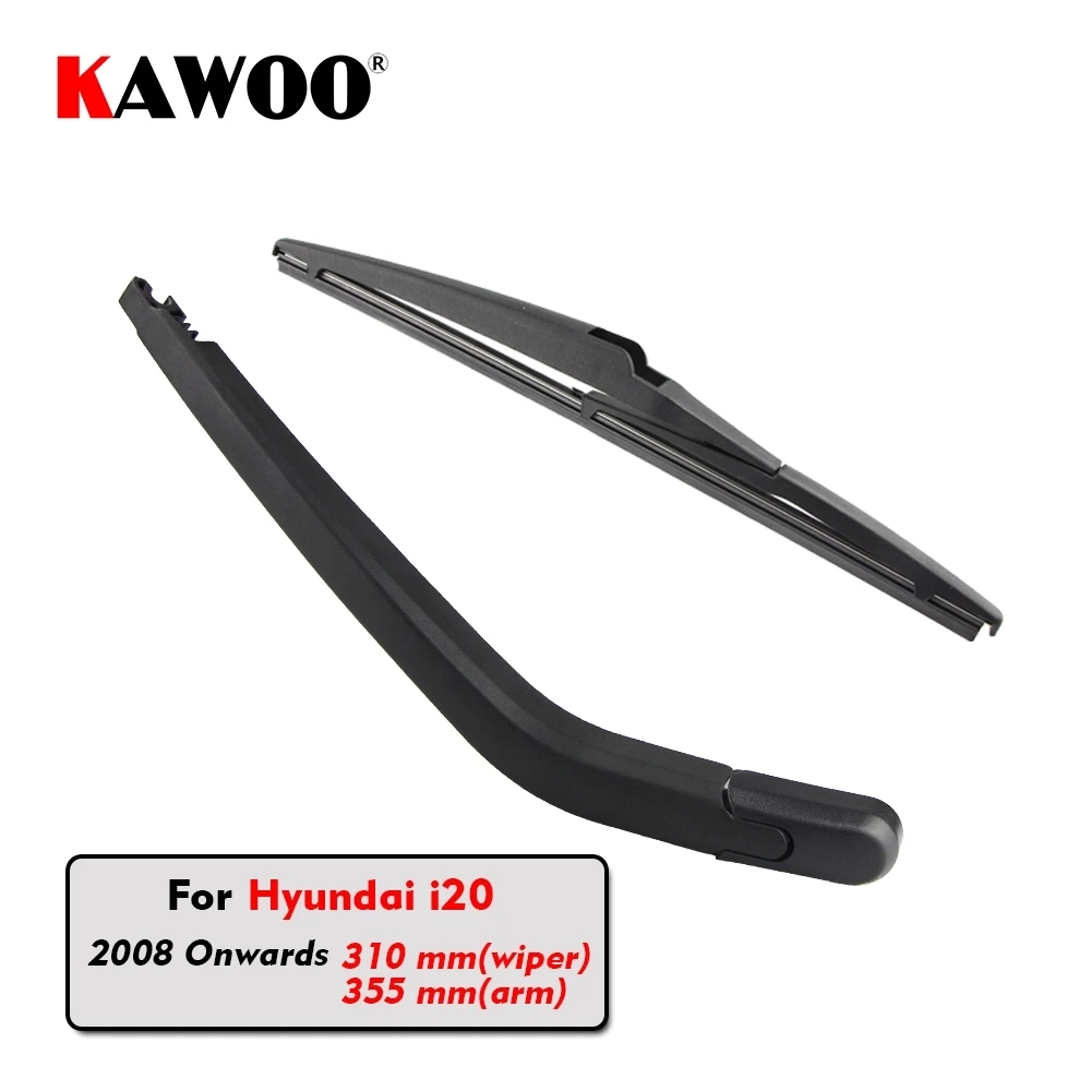 KAWOO Car Rear Wiper Blade Blades Back Window Wipers Arm For Hyundai i20 Hatchback (2008 Onwards
