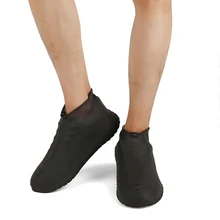 2 пары многоразовые латексные водонепроницаемая обувь Чехлы слип из этиленового пропилен-каучука сапоги для дождливой погоды, галоши аксессуары для обуви