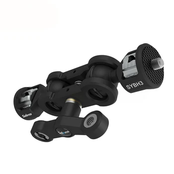 

Multi-Function Dual Ball Head Hot Shoe Magic Arm Mount Adapter with 3/8'' 1/4'' screw for Sony Canon Nikon DSLR Cameras