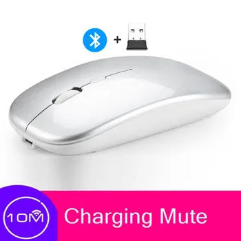 

2.4G Wireless Bluetooth 5.0 Silent 1600 DPI USB Optical Wireless Computer Mouse 2.4G Receiver Super Slim Mouse For PC Laptop