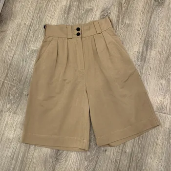 

2020 New Women Cotton Summer Shorts With Pockets Ladies Short Pants Clothes