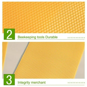 

30* Honeycomb Foundation Beehive Beeswax Sheet Frames Beekeeping Tools Supplies