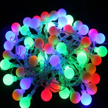 

10M 100 Led Christmas Tree Garland String Xmas Decoration Outdoor Ball Curtain Navidad Curtain Fairy Holiday Lights AC220V/110V