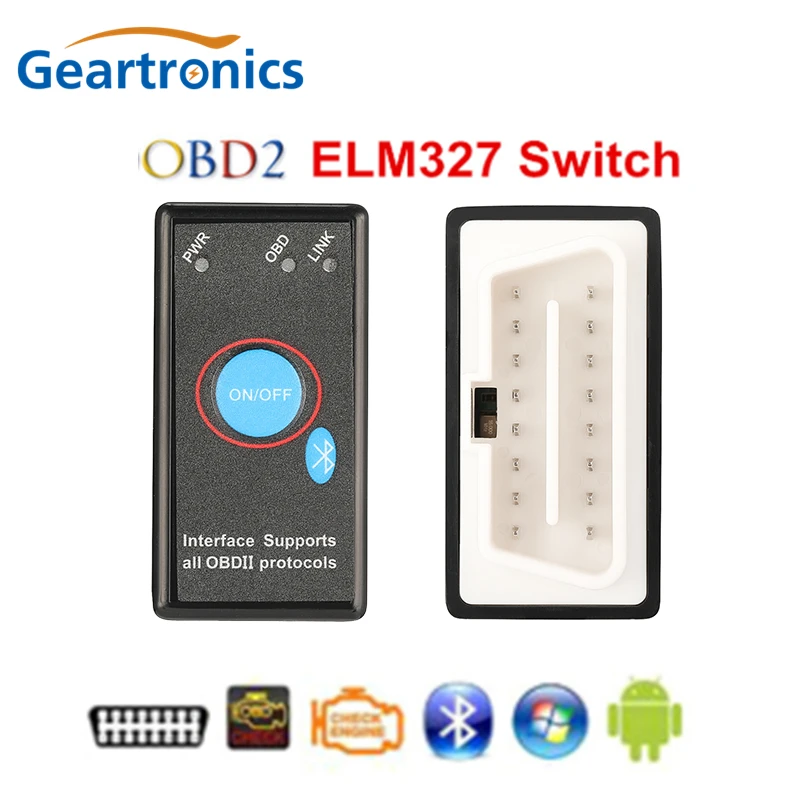 Мини сканер ошибок OBD2 ELM327 V1.5 Super Bluetooth с CD Автомобильный OBD ii считыватели кодов