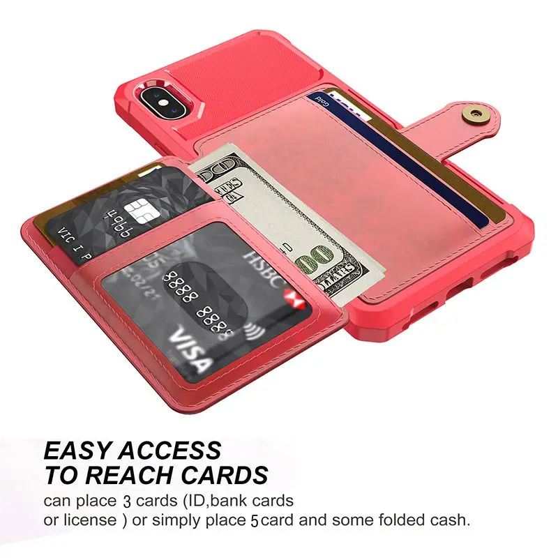 Кожаная сумка для карт для Iphone X Xr Xs 11 Pro Max чехол Силиконовый противоударный для Iphone 6 7 8 Plus чехол Защита от падения